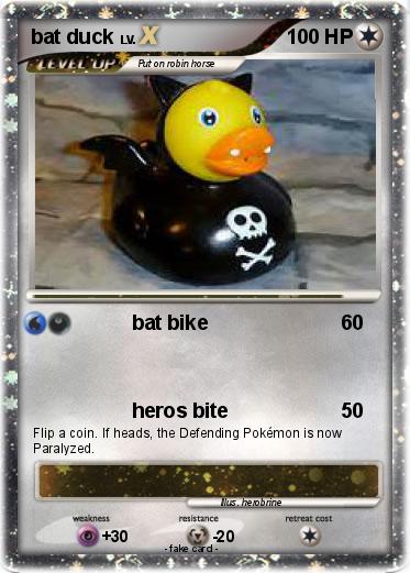 Pokemon bat duck