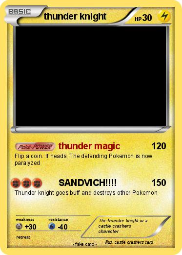 Pokemon thunder knight