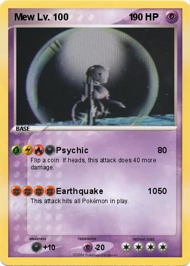 Pokemon Mew Lv. 100                       1