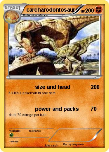 Pokemon carcharodontosaurs