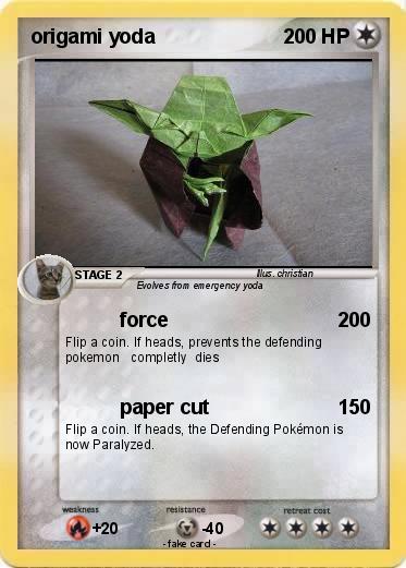Pokemon origami yoda