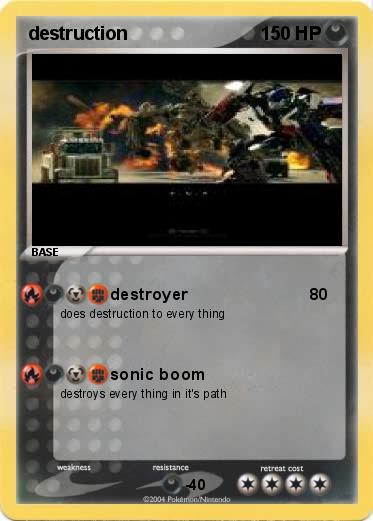 Pokemon destruction