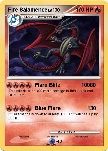 Pokemon Fire Salamence