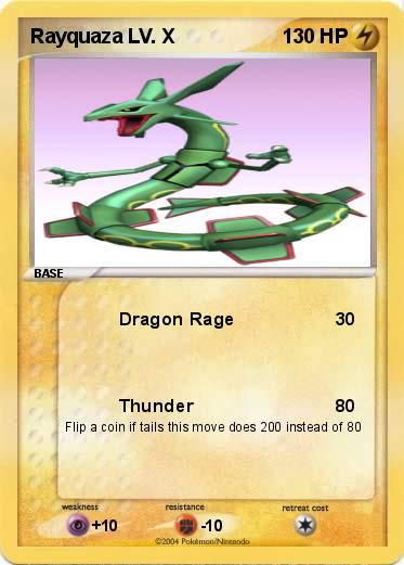 Pokemon Rayquaza LV. X