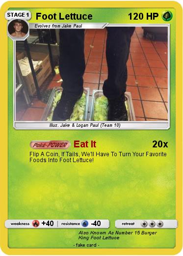 Pokemon Foot Lettuce