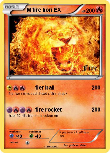 Pokemon M fire lion EX