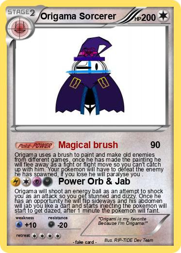 Pokemon Origama Sorcerer