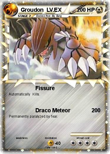 Pokemon Groudon  LV.EX