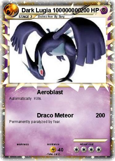 Pokemon Dark Lugia 100000000