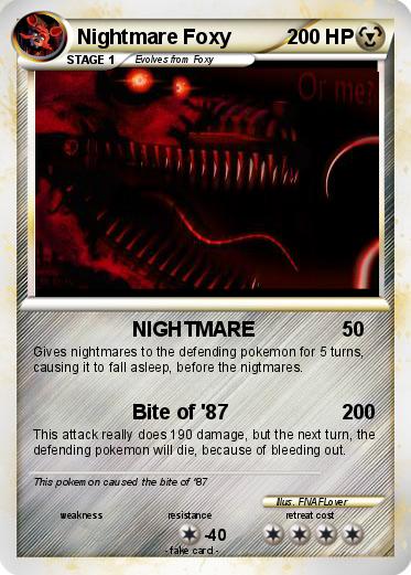 Pokemon Nightmare Foxy