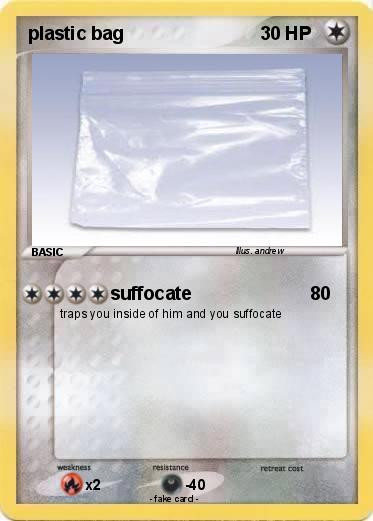 Pokemon plastic bag