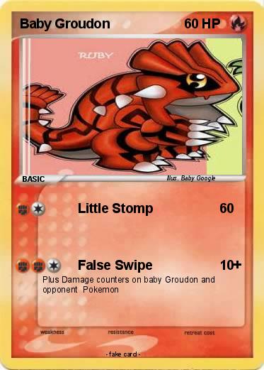 Pokemon Baby Groudon