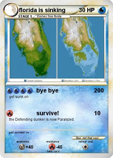 Pokemon florida is sinking