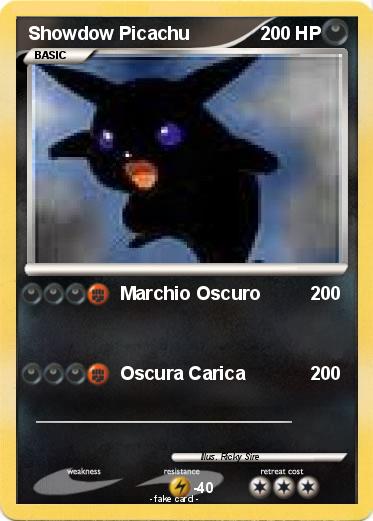 Pokemon Showdow Picachu