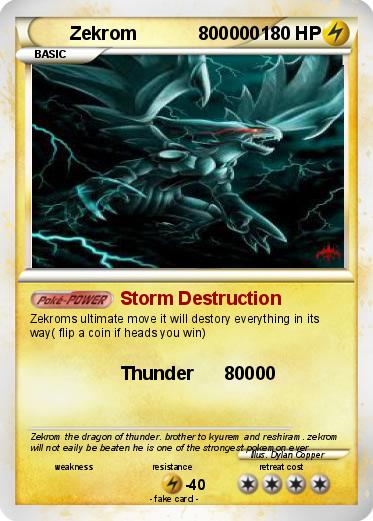 Pokemon Zekrom            800000