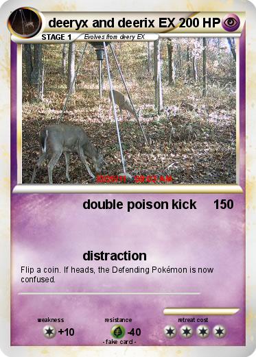 Pokemon deeryx and deerix EX