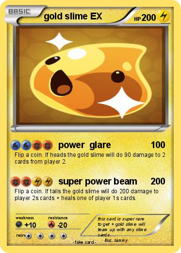 Pokemon gold slime EX
