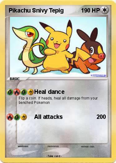 Pokemon Pikachu Snivy Tepig