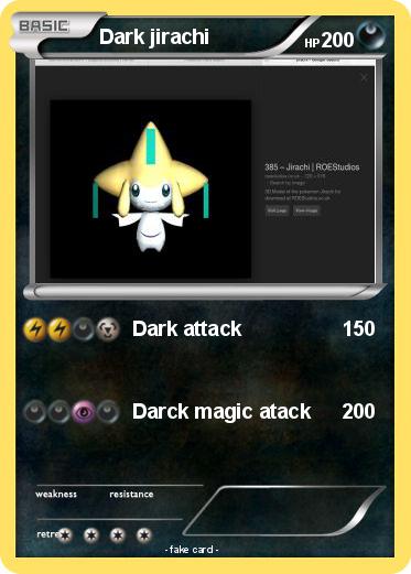 Pokemon Dark jirachi