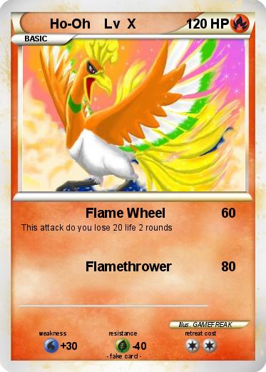 Pokemon Ho-Oh    Lv  X