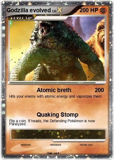 Pokemon Godzilla evolved