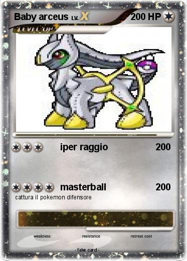 Pokemon Baby arceus