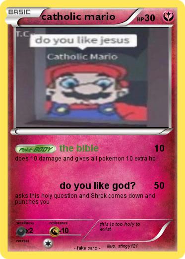 Pokemon catholic mario