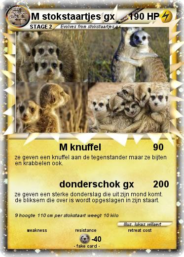 Pokemon M stokstaartjes gx