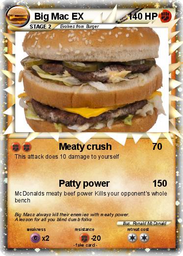 Pokemon Big Mac EX