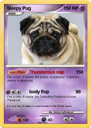Pokemon Sleepy Pug