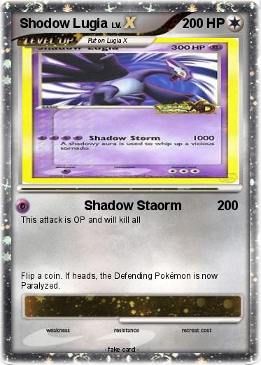 Pokemon Shodow Lugia