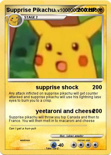 Pokemon Supprise Pikachu
