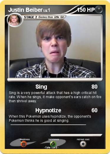 Pokemon Justin Beiber