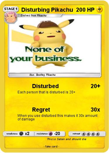 Pokemon Disturbing Pikachu