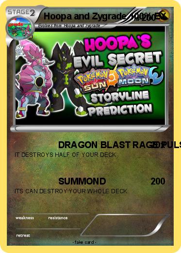 Pokemon Hoopa and Zygrade 100% EX