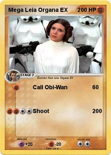 Pokemon Mega Leia Organa EX