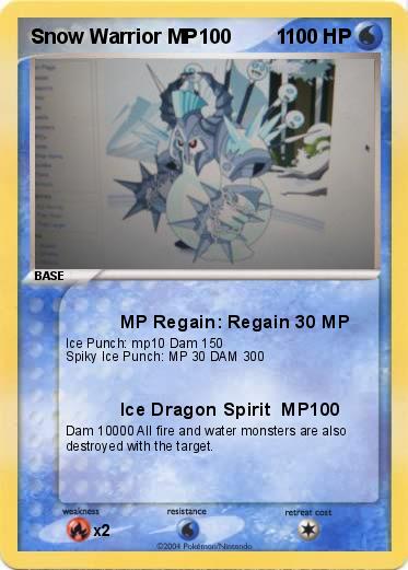Pokemon Snow Warrior MP100        1