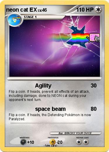 Pokemon neon cat EX