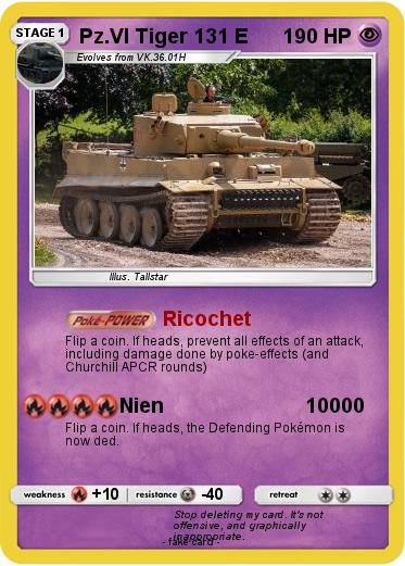 Pokemon Pz.VI Tiger 131 E