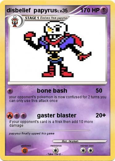 Pokemon disbelief  papyrus