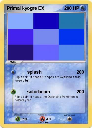 Pokemon Primal kyogre EX