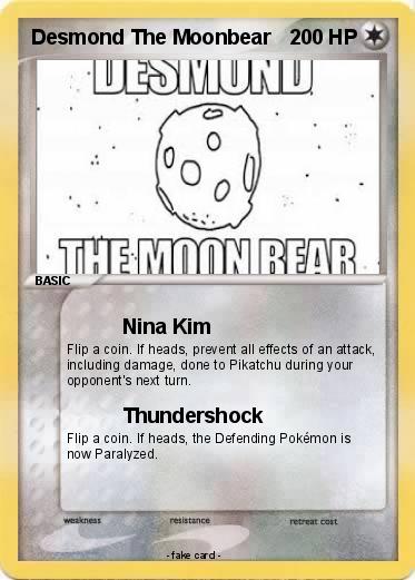 Pokemon Desmond The Moonbear