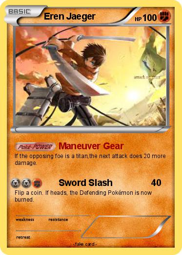 Pokemon Eren Jaeger