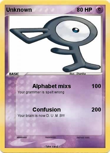 Pokemon Unknown
