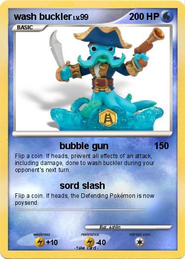 Pokemon wash buckler