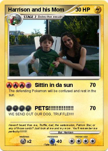 Pokemon Harrison and his Mom