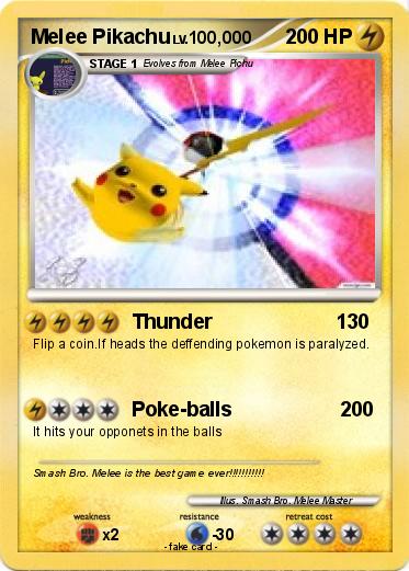 Pokemon Melee Pikachu