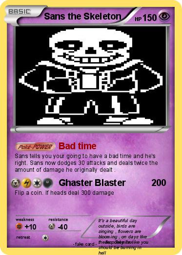 Pokemon Sans the Skeleton