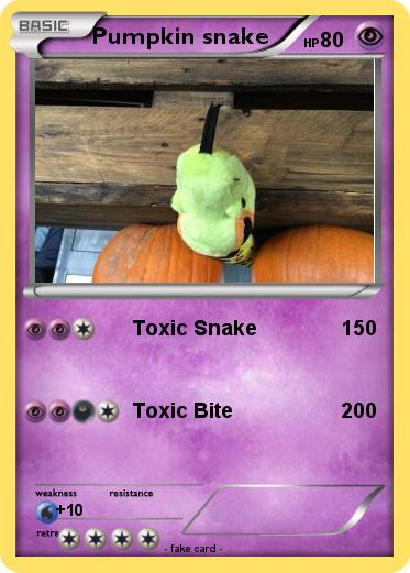 Pokemon Pumpkin snake