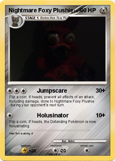 Pokemon Nightmare Foxy Plushie